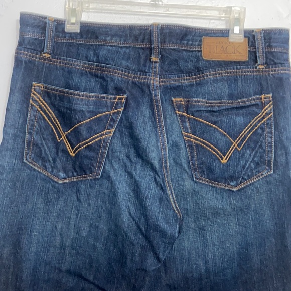 Buckle Black Nine Fit No 9 Dark Wash Jeans Denim Whiskers BBLA931 Size 34 - Picture 6 of 10